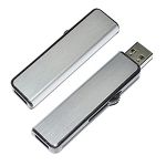 Brushed Metal Slider USB